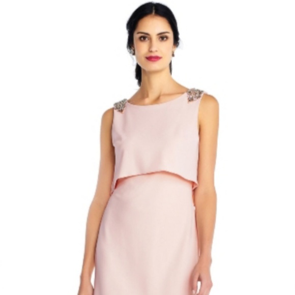 Adrianna Papell Dresses & Skirts - Adrianna Papell Crepe Popover Gown Dress
